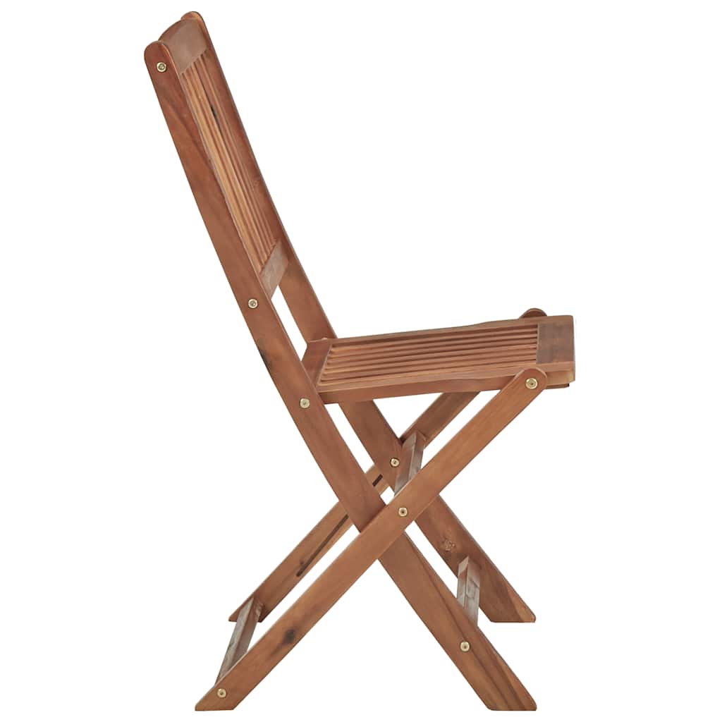 Garden Chair | Set of 6 | Natural wood | Solid acacia wood | Large