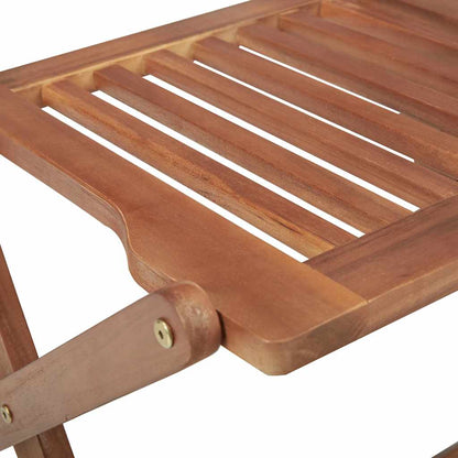 Garden Chair | Set of 6 | Natural wood | Solid acacia wood | Large