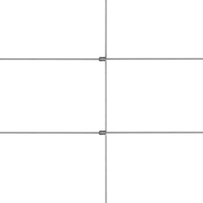 Garden Fence Galvanised Steel 50x1.25 m Silver