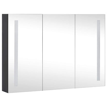 325544 vidaXL LED Bathroom Mirror Cabinet 89x14x62 cm