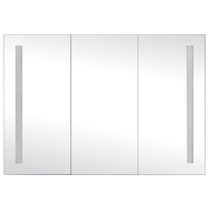 325544 vidaXL LED Bathroom Mirror Cabinet 89x14x62 cm