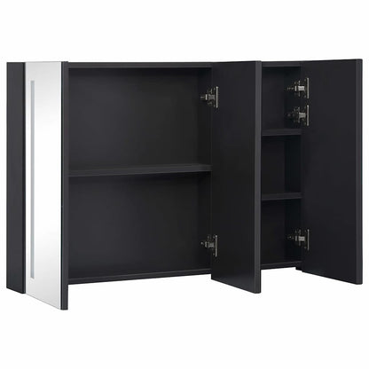 325544 vidaXL LED Bathroom Mirror Cabinet 89x14x62 cm