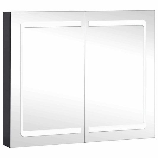 Bathroom Mirror Cabinet Anthracite 80 x 12 x 68 cm