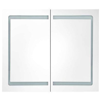 325545 vidaXL LED Bathroom Mirror Cabinet 80x12,2x68 cm