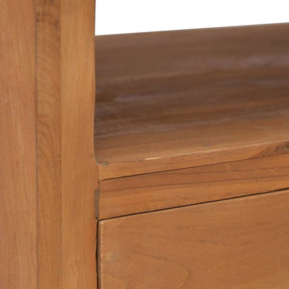 326130 vidaXL TV Cabinet with Wheels 80x50x42 cm Solid Teak Wood