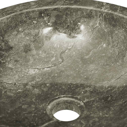 Sink Grey Ø40x12 cm Marble