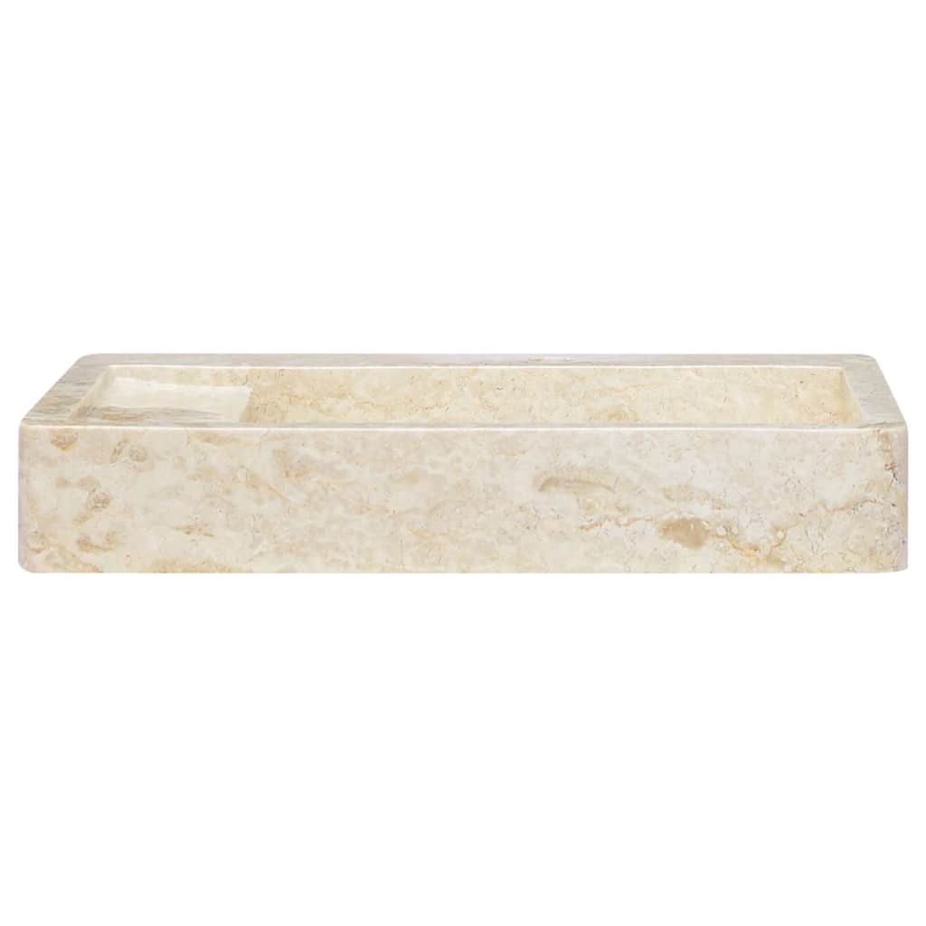 149159 vidaXL Sink Cream 58x39x10 cm Marble