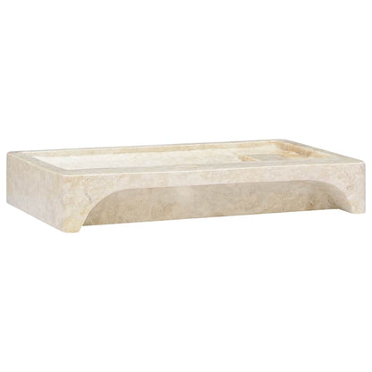 149159 vidaXL Sink Cream 58x39x10 cm Marble