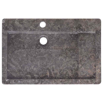 149161 vidaXL Sink Grey 58x39x10 cm Marble