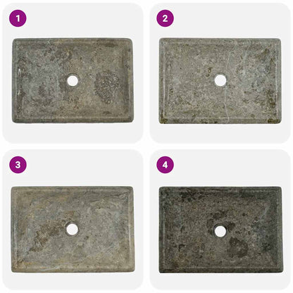 Sink Grey 50x35x10 cm Marble