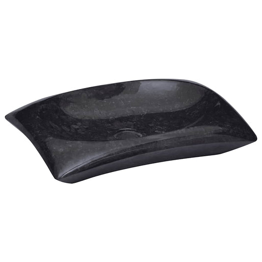Sink Black 50x35x10 cm Marble