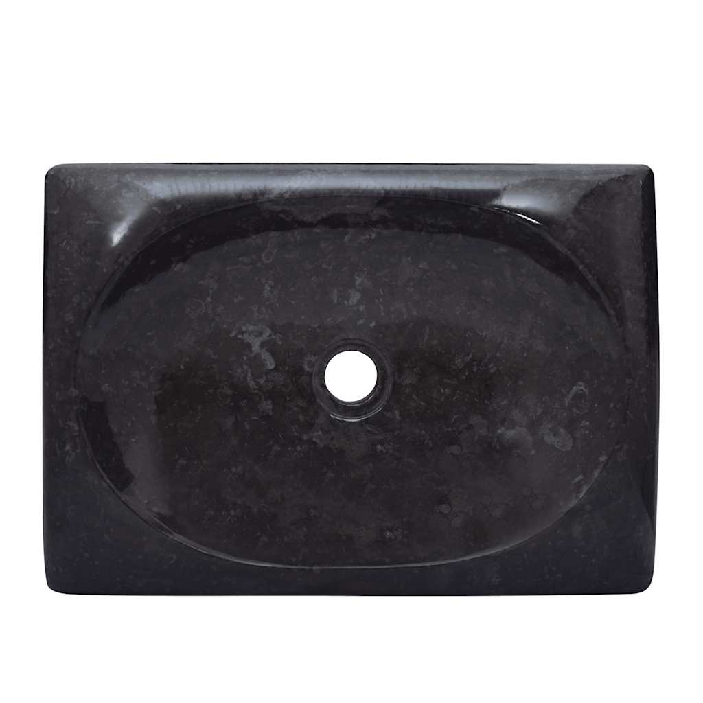 Sink Black 50x35x10 cm Marble