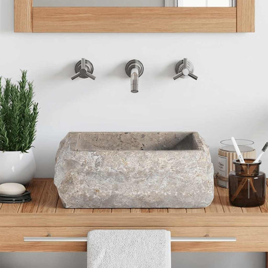 Sink Grey 30x30x13 cm Marble