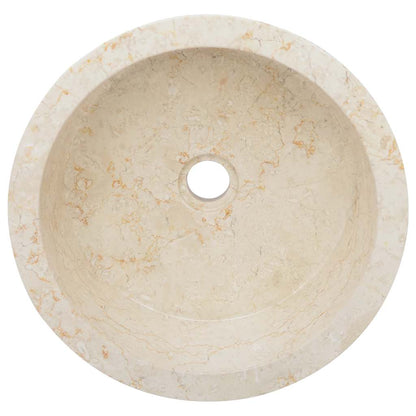 Sink Cream Ø40x15 cm Marble