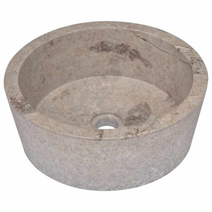 Sink Grey Ø40x15 cm Marble