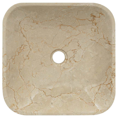 Sink Cream 40x40x10 cm Marble