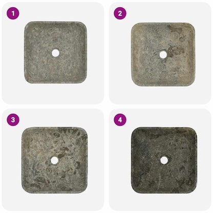 Sink Grey 40x40x10 cm Marble