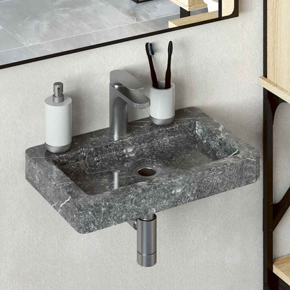 Sink Grey 38x24x6.5 cm Marble