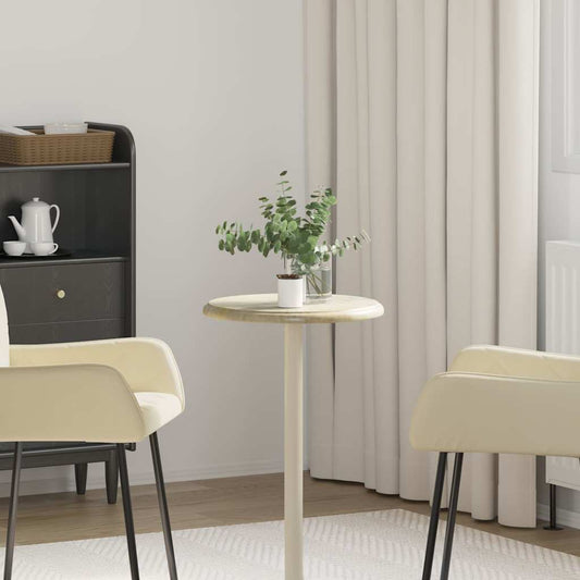 149189 vidaXL Table Top Cream Ø40x2,5 cm Marble