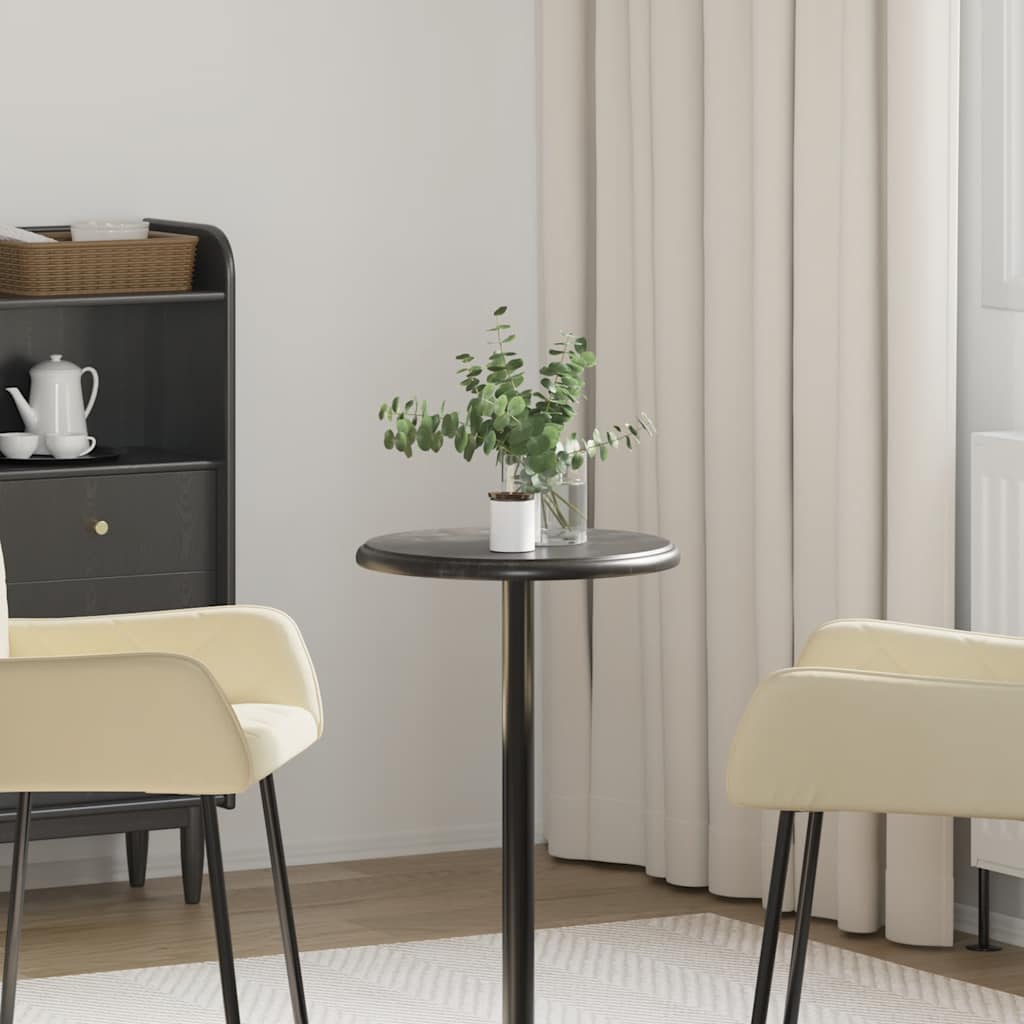 Table Top | Black | Marble | Ø40x2.5 cm | Durable | Table Top | Round