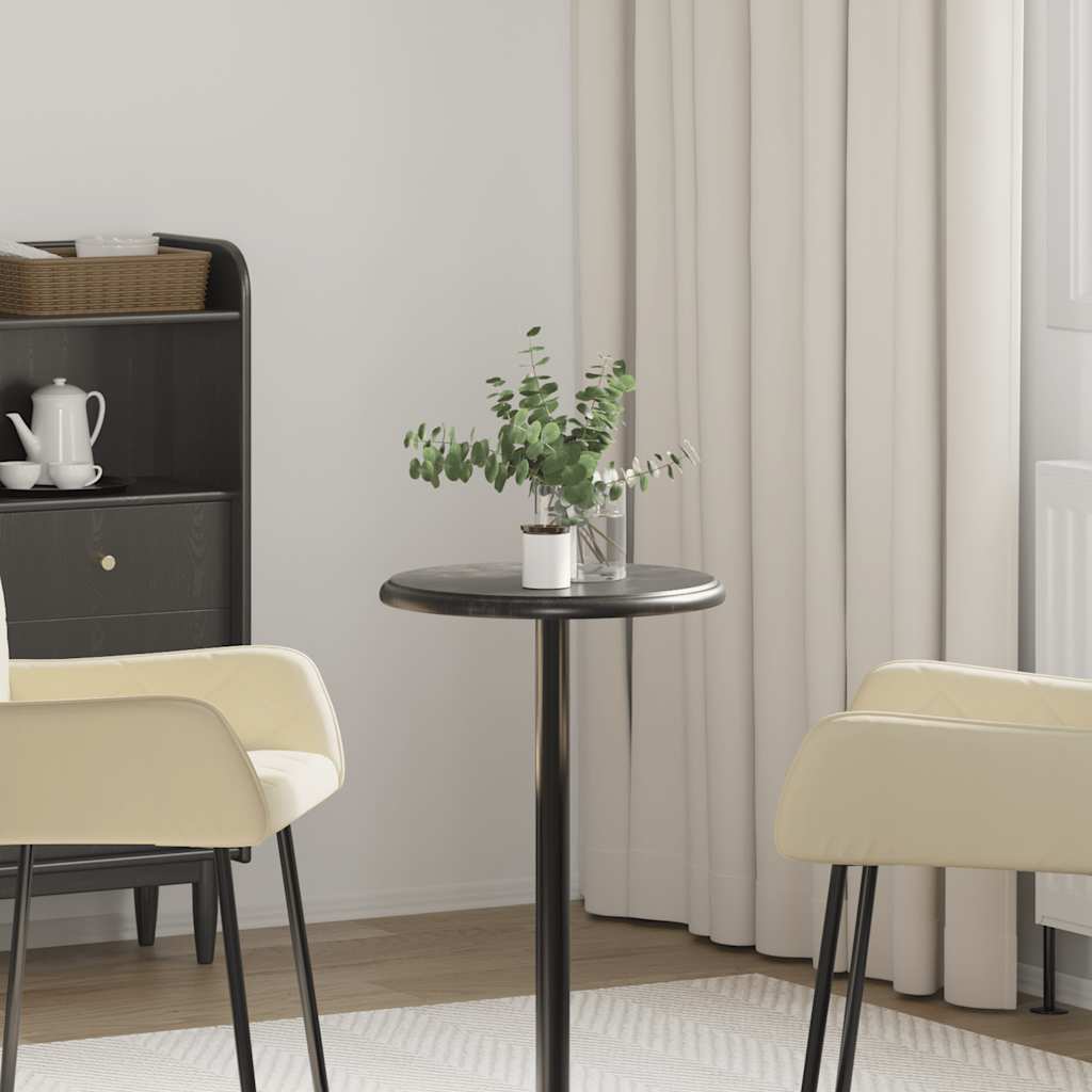 Table Top | Black | Marble | Ø40x2.5 cm | Durable | Table Top | Round