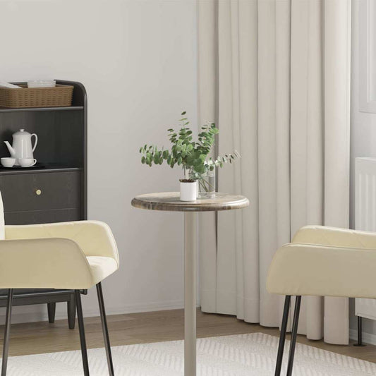 149191 vidaXL Table Top Grey Ø40x2,5 cm Marble