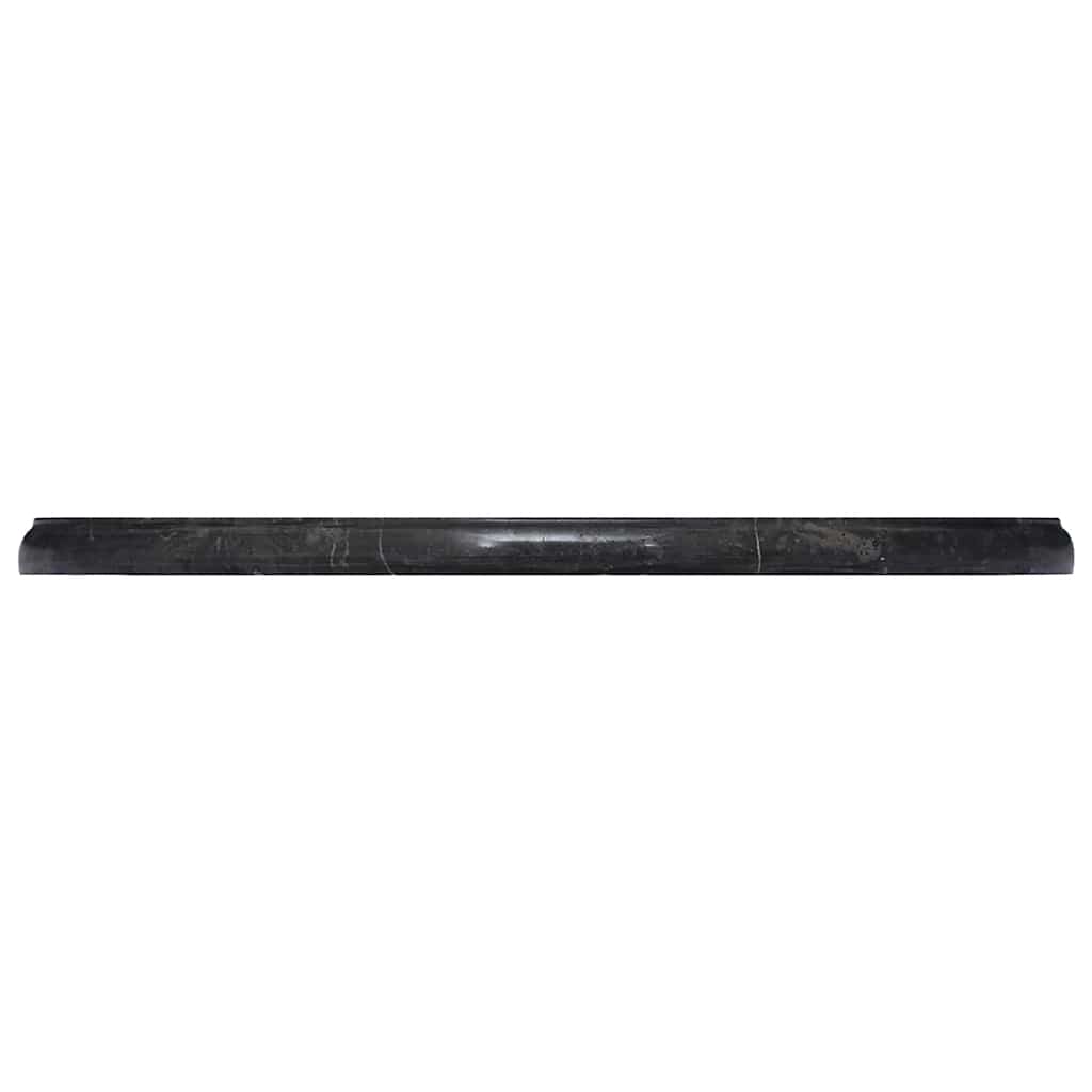 Table Top Black Ø50x2.5 cm Marble