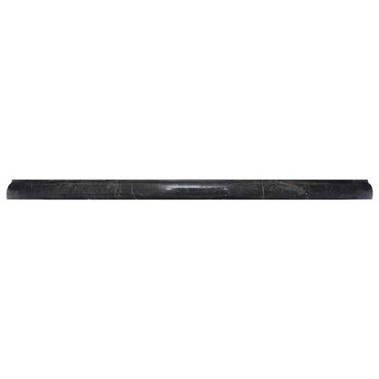 Table Top Black Ø50x2.5 cm Marble