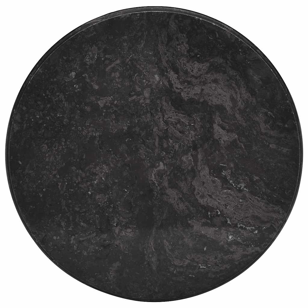 Table Top | Black | Marble | Ø50x2.5 cm | Durable | Table Top | Round