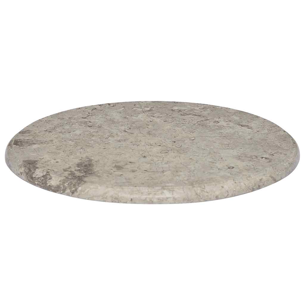 Table Top Grey Ø50x2.5 cm Marble
