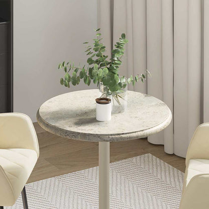 149194 vidaXL Table Top Grey Ø50x2,5 cm Marble