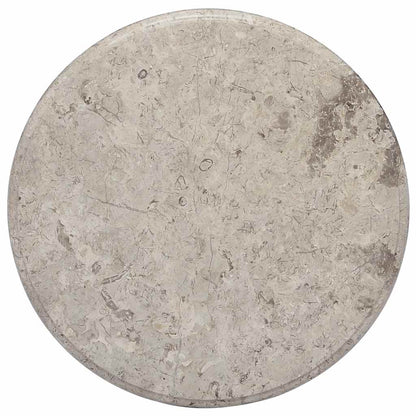 149194 vidaXL Table Top Grey Ø50x2,5 cm Marble