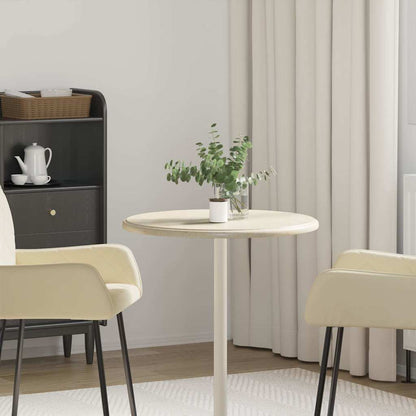 Table Top | Cream | Marble | 60 x 2.5 cm | Durable | Table Top | Circular