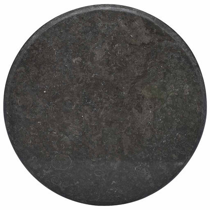 Table Top Black Ø60x2.5 cm Marble