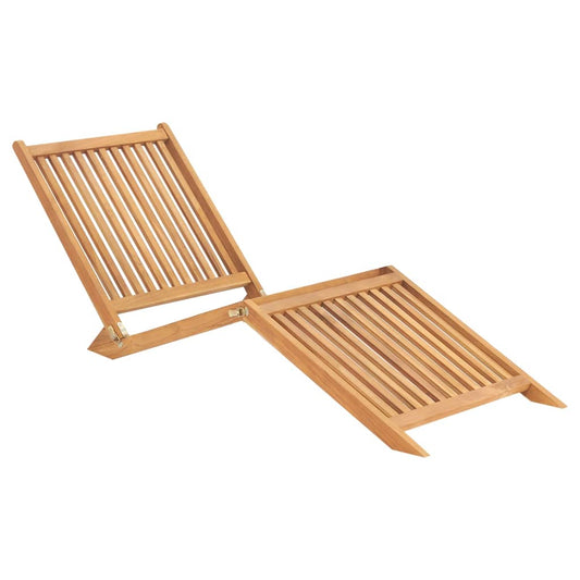Sun Lounger | Teak | Teak hardwood | Standard | Collapsible | Sun Lounger