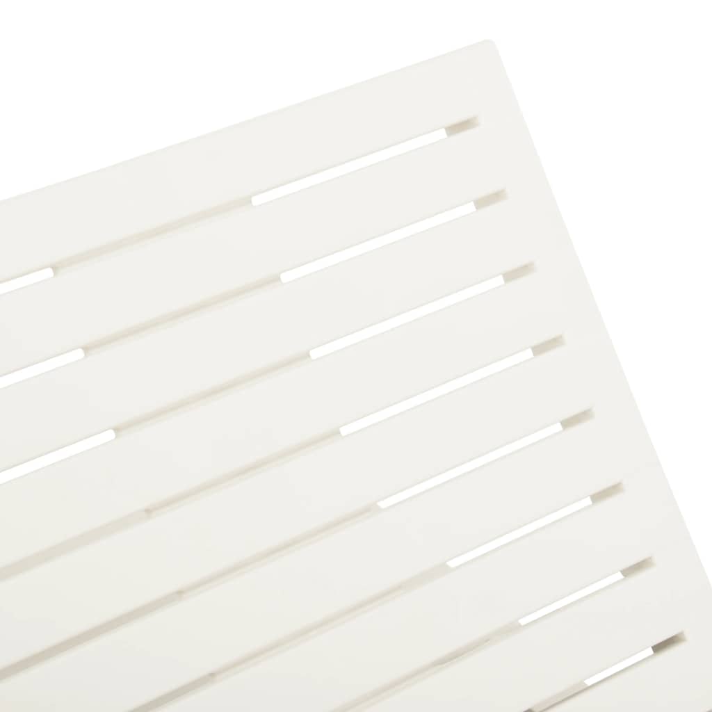 Sun Lounger Plastic White