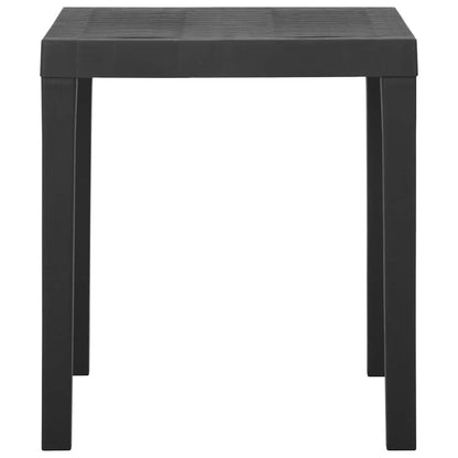 315843 vidaXL Garden Table Grey 79x65x72 cm Plastic