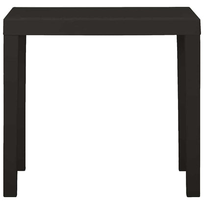 315845 vidaXL Garden Table Anthracite 79x65x72 cm Plastic