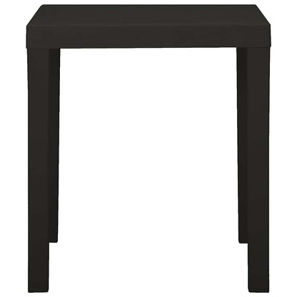 315845 vidaXL Garden Table Anthracite 79x65x72 cm Plastic