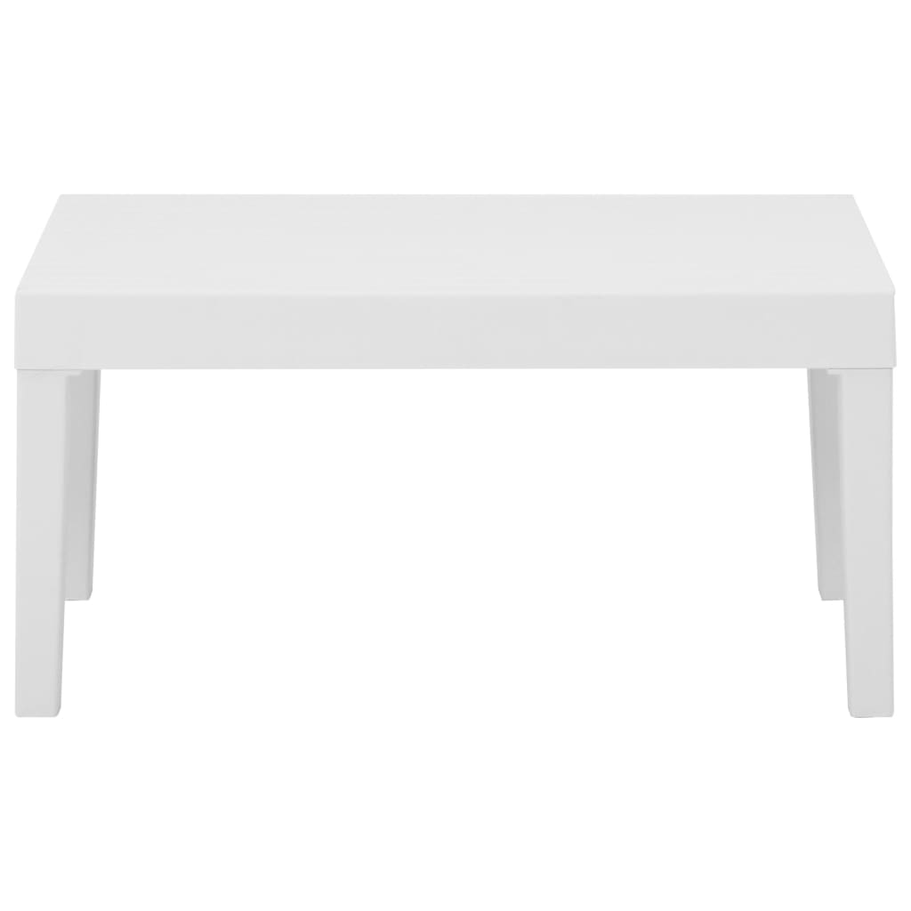 Garden Lounge Table Plastic White
