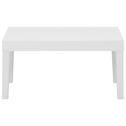 Garden Lounge Table Plastic White