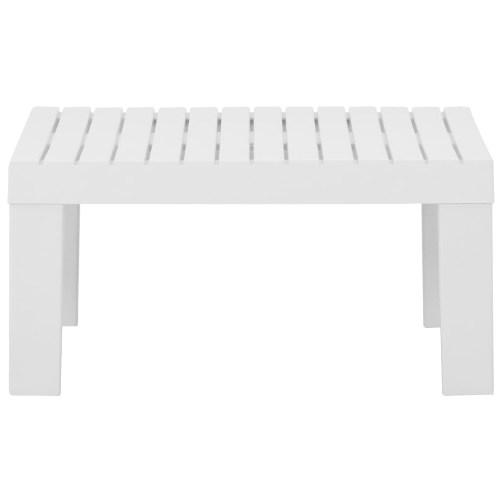 Garden Lounge Table Plastic White