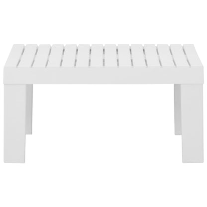Garden Lounge Table Plastic White