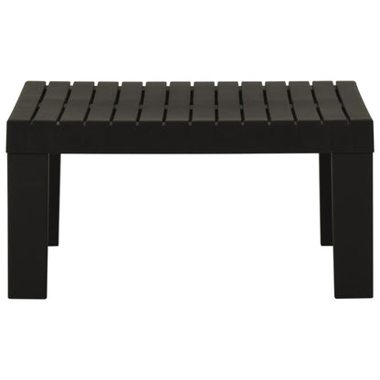 Garden Lounge Table Plastic Grey