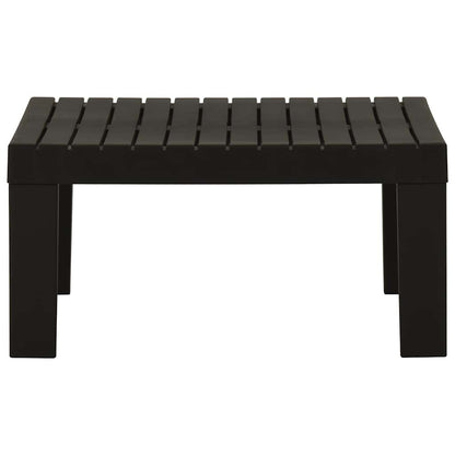 315851 vidaXL Garden Lounge Table Plastic Grey