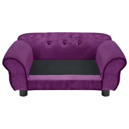 171041 vidaXL Dog Sofa Burgundy 72x45x30 cm Plush