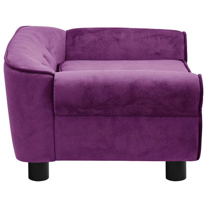 171041 vidaXL Dog Sofa Burgundy 72x45x30 cm Plush