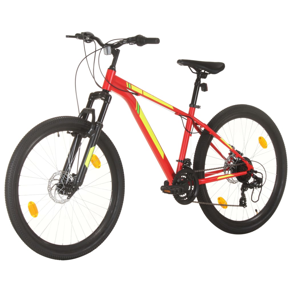 Mountain Bike 21 Speed 27.5 inch Wheel 38 cm Red