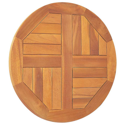 Table Top | Natural Teak | Fine sanded teak hardwood | 50 cm Diameter