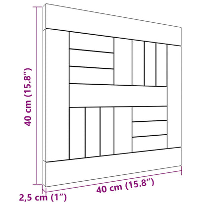 Square Table Top 40x40x2.5 cm Solid Wood Teak